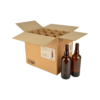 Bouteille De Bière Belge 75 Cl, Brune, Couronne 26 Mm, Boîte 12 Pcs