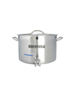 Cuve De Brassage Inox 20 L Avec Robinet à Boisseau Sphérique (36 X 24 Cm)