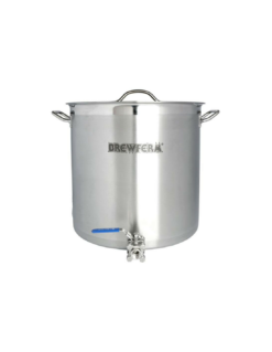 Cuve De Brassage Inox 50 L Avec Robinet à Boisseau Sphérique (40 X 40 Cm)