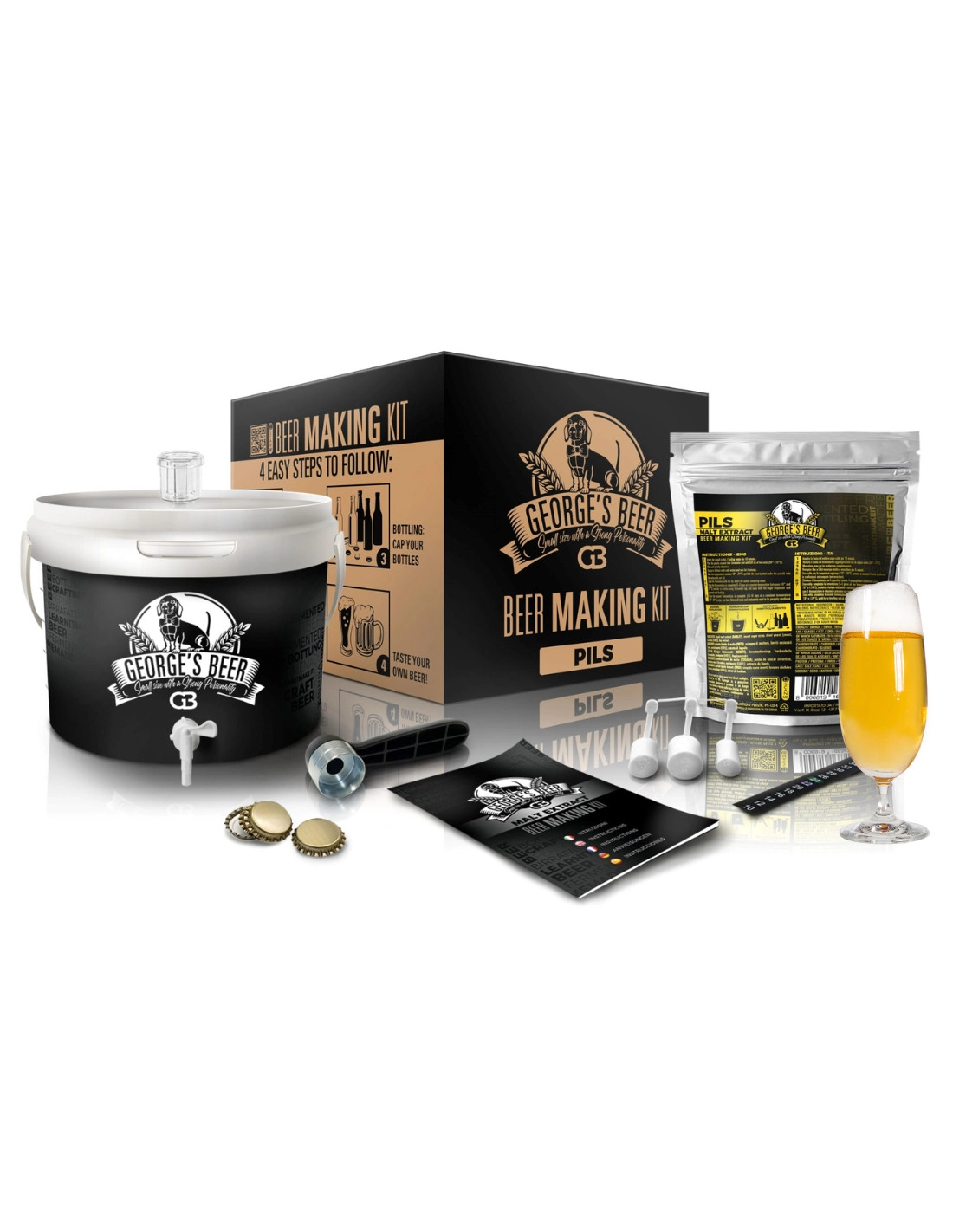 Kit De Brassage Débutant 5 Litres - PILS 3 Kit De Brassage Débutant 5 Litres - PILS