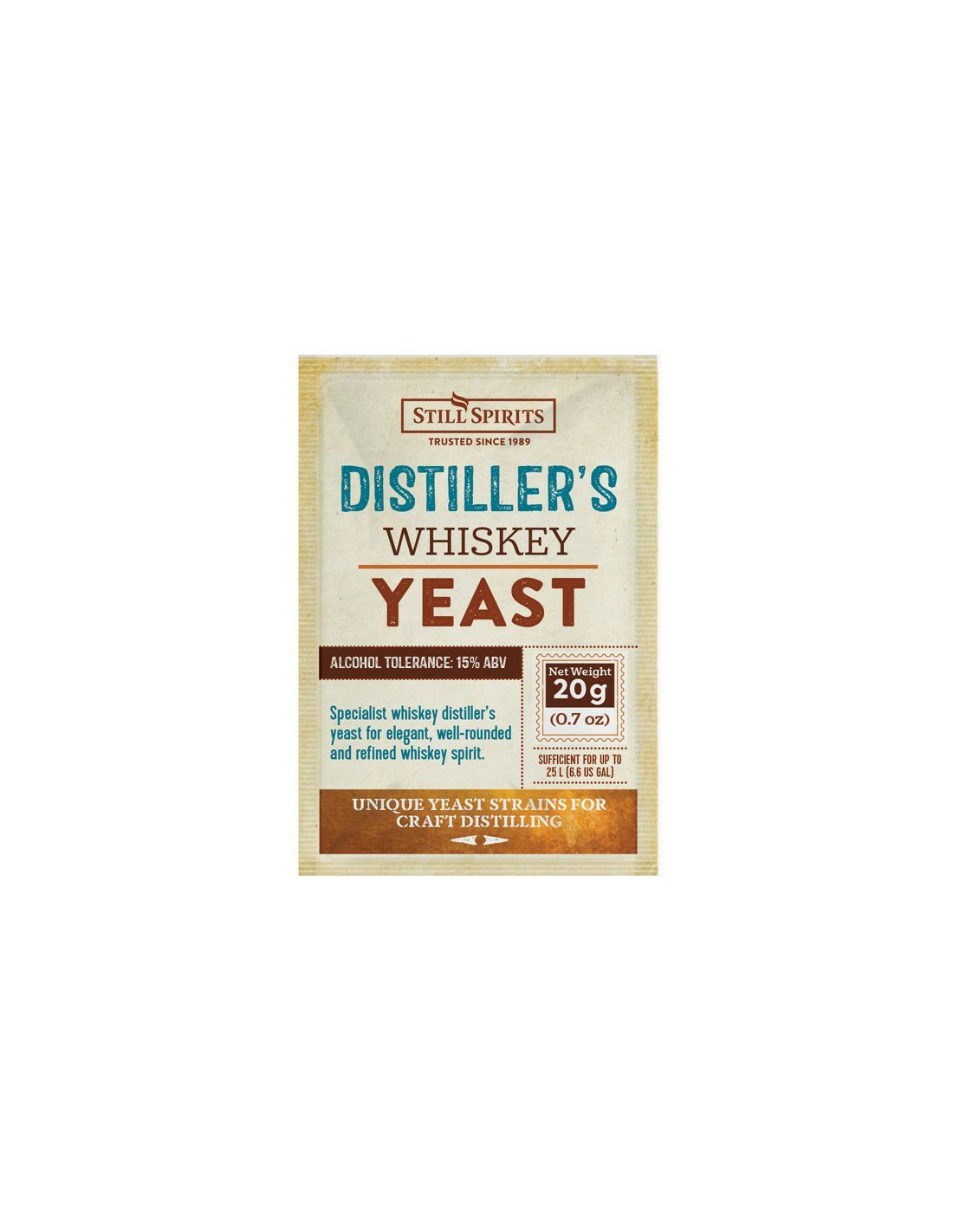 Levure Whisky SS Distiller's Yeast 20gr 3 Levure Whisky SS Distiller's Yeast 20gr