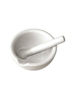 Mortier Porcelaine + Pillon 16cm Diam.