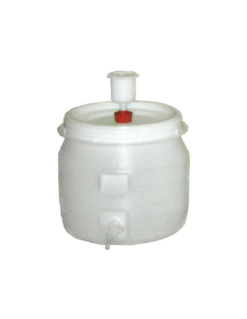 Tonneau 30l Plast. Rond +robinet+barbot.